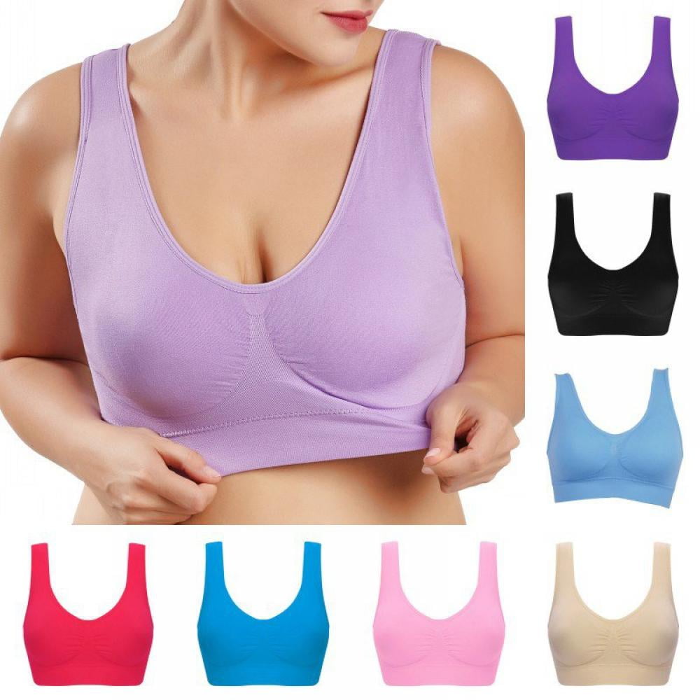 Seamless Bras For Women Push Up Bralette Fashion Double Layer Large Size Rimless Vest Style No Trace Yoga Sports Bra Underwear