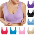 thumbnail image 5 of Women's Seamless Sports Bra Plus Size Yoga Bras Athletic Medium Impact Wirefree Bra Tops, 5 of 6