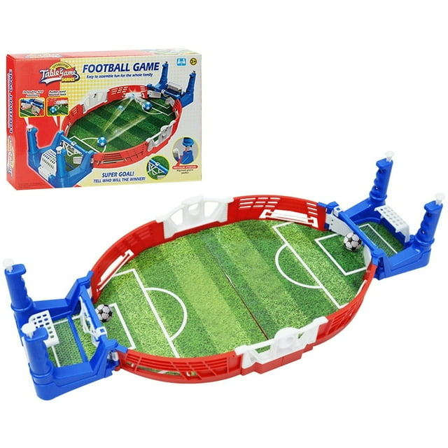 POINTERTECK Mini Foosball Games Tabletop Football Game Set for Kids 2-Player Desktop Soccer Game Portable Parent-Child Interactive Table Top Toys Gift for Kids Adults Family Indoor Sports