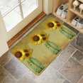 thumbnail image 4 of Vintage Sunflower Welcome Doormat for Indoor/Outdoor Entrance Vintage Sunflower Decoration Door Mat Kitchen Door Mat Bedroom Doormat 17x30 Inch, 4 of 6
