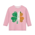 thumbnail image 4 of Fjofpr Toddler Girl Clothes under $5 Shirts for Girls 4T-5T Boys Girls Shirts Interest St. Patrick's Print Tshirt 3/4 Sleeve Top Funny Graphic Tshirts 3-12 Years, 4 of 4