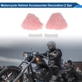 thumbnail image 2 of Accesorios para Cascos de Motocicleta Decoración Orejas de Gato para Cascos de Motocicleta Bicicleta Esquí Color Rosa Raíz de Loto Pegatina 2 Juegos, 2 of 6