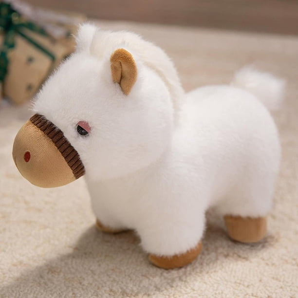 Juguetes de piscina, juguetes para bebés, juguetes para niños pequeños, ponis simulados, muñecos de peluche de caballo de patas cortas, lindos caballos del zodiaco, muñecos infantiles, mascotas del añ