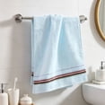 thumbnail image 7 of Dongrere Multi Colored Striped Hand Towel, Fast Moisture Absorb Plush Wash Towel for Bathroom Kitchen Guest Room Daily Use, 13.4x27.5 Inch, Blue, 7 of 7