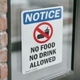 thumbnail image 4 of (2 Pack) No Food No Drink Allowed Sign, 4 of 7