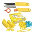 thumbnail image 2 of Kit de herramientas de construcción de cartón de 168 piezas, destornillador, rodillo de corte, tornillos, conector, juego de construcción para niños,, 2 of 8