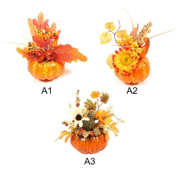 Artificial Citrouille Feuille D'Érable Décoration Halloween L'action De Grâce Automne Ornement Accessoires