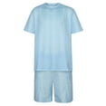 thumbnail image 3 of jsaierl Men's Short Sets Fashion Short-sleeved Striped Two-piece Sports Leisure Suit, 3 of 7