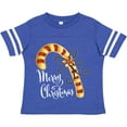 thumbnail image 3 of Inktastic Merry Christmas Red and Gold Candy Cane Boys or Girls Toddler T-Shirt, 3 of 5