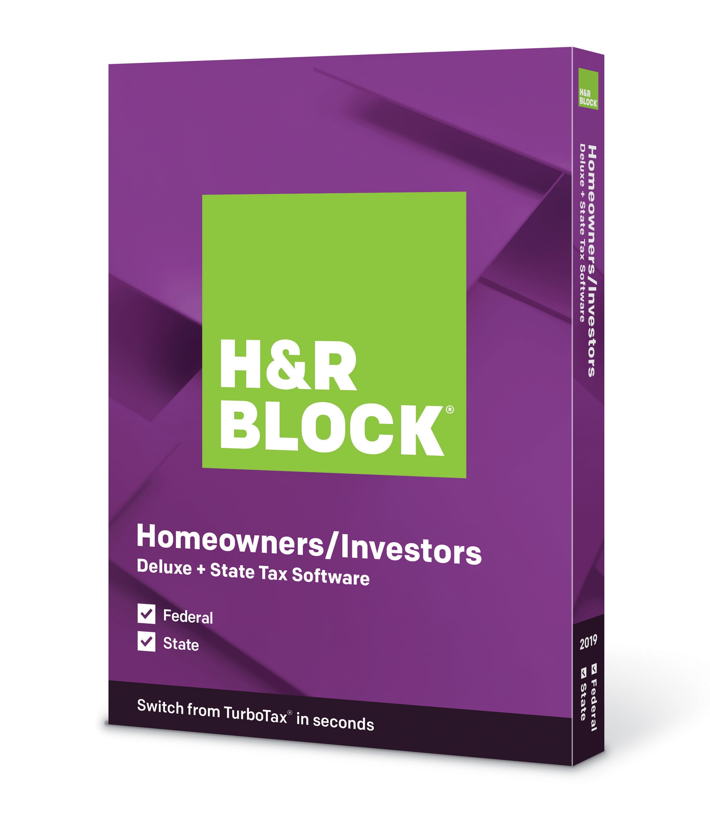 H R Block Tax Software Deluxe State 2019 Walmart Com Walmart Com