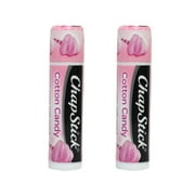 2 Pack ChapStick Lip Balm Cotton Candy Flavored 0.15 Ounce Tube