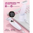 thumbnail image 5 of Prozing 3 in 1 Bikini Trimmer for Women, Electric Razors with Display, Electric Shaver for Woman IPX7 Waterproof, White, 5 of 7