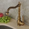 thumbnail image 3 of Vintage Solid Brass Kitchen Faucet, Robust High Quality with Drip-Free Ceramic Disc Cartridge for an Aesthetic and Functional Kitchen, 3 of 5