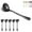 2. Black, variant on ReaNea Soup Spoons 6 Pieces Stainless Steel Round Dinner Spoon, Table Spoons Silverware Set