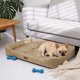 thumbnail image 4 of Cama rectangular impermeable y antideslizante para perros, suave y cómoda, para perros pequeños y gatos de menos de 25 kg, para interiores y exteriores, acogedora y cómoda, de tela., 4 of 6