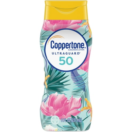 Coppertone Ultra Guard Sunscreen Lotion SPF 50, 8 fl (Best Sun Cream For Men)