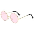 thumbnail image 2 of Gafas de sol redondas retro, coloridas y modernas, con montura redonda, lentes de colores, gafas Prince, gafas para hombre y mujer, 2 of 6