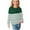 Green, variant on MeetoTime Girls Long Sleeve Shirts Striped Printed Crewneck Casual Loose Dressy Blouses Children's Pullover Undershirt 3-14 Years