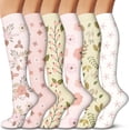thumbnail image 1 of 3/6 Paires de Bas de Compression pour Femmes et Hommes 15-20 mmHg - Meilleur Soutien pour Infirmières, Course, Randonnée, Récupération et Bas de Vol, 1 of 7