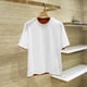 thumbnail image 2 of Camiseta de manga corta casual BC para hombre con cuello de doble capa y rosca de color contrastante simple de versión alta de verano, 2 of 4