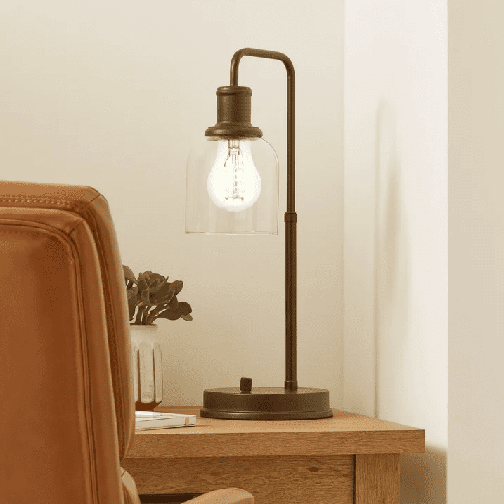 BHG 25W A15 Vintage LED Light Bulbs, Amber, Candelabra Base, 2 Pack
