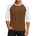 thumbnail image 2 of FOPSUFGWFO Men's Long Sleeve T-Shirt Crew Neck Soft Breathable Tops Casual Fashion Lightweight Classic Fit Blouses for Fall Wear XL, 2 of 5