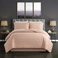 thumbnail image 5 of Chylar 3 Piece Quilt Set Tufted Cross Stitched Design Bedding - Pillow Shams Included, 5 of 8