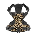 thumbnail image 4 of Picia Leopard Print No-Pull Dog Harness Reflective Front Clip Vest with Handle,Step-in Air Dog Harness,Adjustable 2 Metal Rings 4 Buckles,Easy to Put on & Take Off, 4 of 9