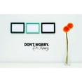 thumbnail image 1 of Custom Wall Decal : Don't Worry Be Happy Quote - Wall Sticker : 5 X14" -, 1 of 1