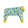 thumbnail image 5 of Harikaji Recovery Suit Full Coverage Anti-Shedding Dog Pajamas, Green Dinosaur, 26/XL, 5 of 6
