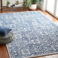 thumbnail image 2 of SAFAVIEH Micro-Loop Emory Medallion Area Rug, Blue, 4' x 6', 2 of 9