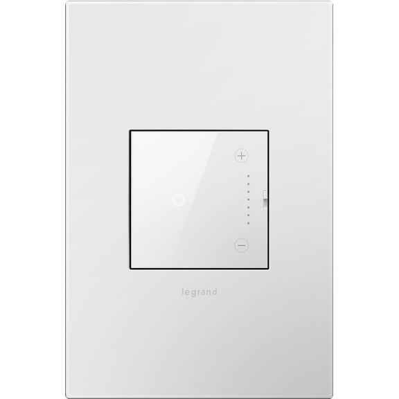 Legrand adorne Touch Tru-Universal Dimmer, 700W (Incandescent, Halogen, MLV, Fluorescent, ELV, CFL, LED), White Finsh, ADTH703TUW4