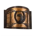 thumbnail image 5 of Meyda Tiffany 213985 Horseshoe 10" Tall Wall Sconce - Dark Burnished Antique Copper, 5 of 6