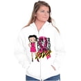 thumbnail image 4 of Betty Boop Cancer Picked Wrong Diva Women Plus Size Zipper Hoodie Brisco Brands 2X, 4 of 5