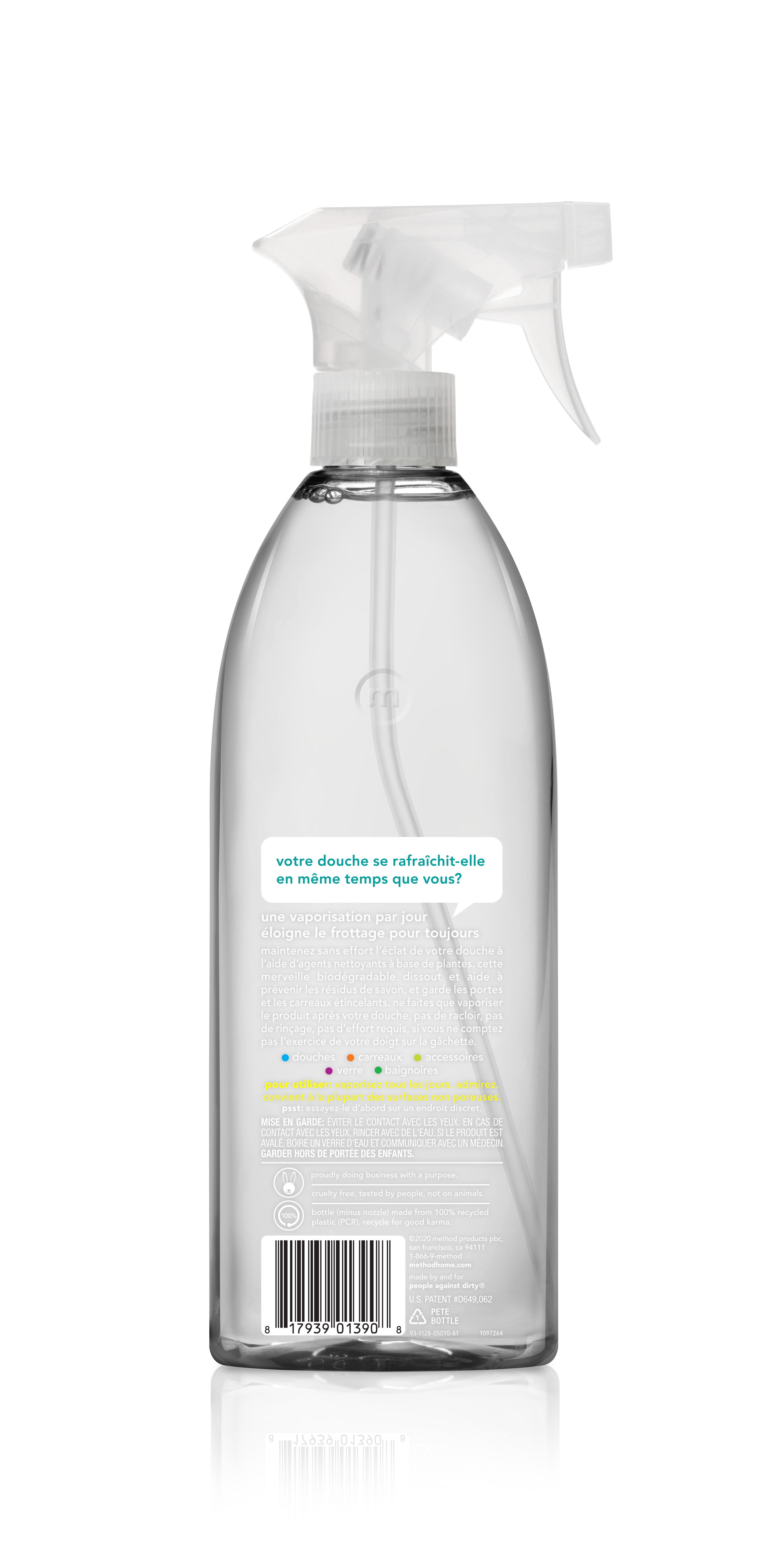 Method biodegradable Eucalyptus + Mint Daily Shower Spray 28 fl oz. No  rinse. — Sponge & Scrub Co.