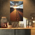 thumbnail image 1 of Hiking Path in Desert at Sunset - Modern Landscape Wall Art Canvas, 1 of 3