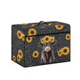 thumbnail image 2 of HELLHERO Sunflowers Highland Cattle Sewing Machine Protective Cover with Pocket to Store Sewing Accessories Protective Cover Christmas, 2 of 8