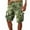 Dark Green, variant on WTOBBY Men's Large Size Summer Casual Shorts, Loose Fit Camouflage Print, Multi-Pocket Utility Style, 5-Inch Length Without Belt, Perfect for Work and Leisure,Army Green L