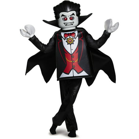 Childs Boy's Deluxe Iconic LEGO® Vampire Minifigure Costume Medium 7-8