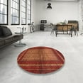 thumbnail image 4 of Ahgly Company Machine Washable Indoor Square Traditional Red Fox Red Area Rugs, 8' Square, 4 of 7