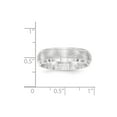 thumbnail image 4 of White Sterling Silver Ring Band Wedding Beveled Standard, 4 of 4