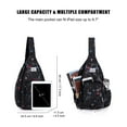 thumbnail image 2 of HAWEE Sling Backpack Chest Shoulder Bag Crossbody Cycling Travel Hiking Daypack for Men Women With Earphone Hole, 2 of 7