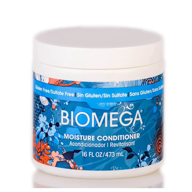 16 oz , Aquage Biomega Moisture Conditioner Hair Scalp - Pack of 1 w/ Sleek Teasing Comb Aquage by Sleekshop belleza