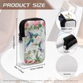 thumbnail image 6 of SEANATIVE Double Eyeglass Case with 2 Compartments Soft Lightweight Travel Glasses Case Neoprene Glasses Pouch Zipper Eyewear Storage Pouch for Women, Hummingbird Floral Butterfly Green, 6 of 7