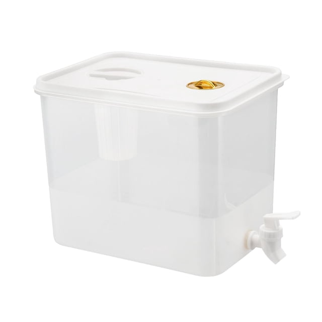 Contenedor dispensador de bebidas para nevera, hervidor frío con infusor de grifo, dispensadores de jugo de bebidas frías para fiestas, restaurante 10L