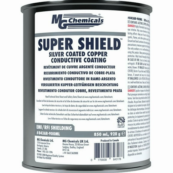 Mg Chemicals 843AR-900ML Super Shield Silver Coated Copper Conductive