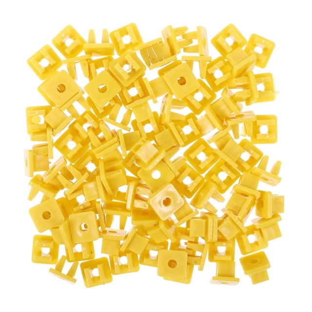 Miangastore Car License Plate Fixation Plastic Car Parts 100Pcs 0.5X0.4X0.4In