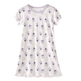 thumbnail image 1 of Yanlir Robe de Princesse Sans Manches Imprimée pour Fille, Tenue de Fête à la Mode et Respirante à Col Rond, Tenue Décontractée Mignonne pour Enfants (Violet, 12-13 Ans), 1 of 3