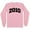 Pink, variant on 2010 College Style Long Sleeve Shirt Unisex Large White