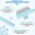 thumbnail image 5 of Unique Bargains Cat Comb Pet Hair Removal Brush with Release Button Flea Comb for Pet Self-Cleaning Grooming Brush for Massaging and Removing Shedding Hair Blue, 5 of 6